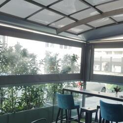 Vertical Awnings With Side Channels